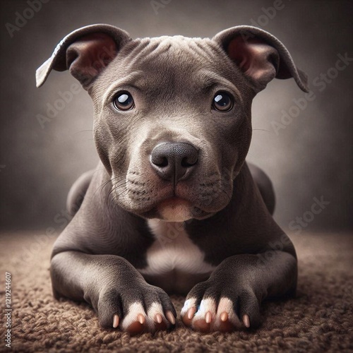 Niedlicher Pitbull Welpe photo