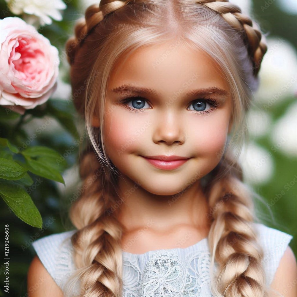 Niedliches blondes Mädchen Niedliches blondes Mädchen