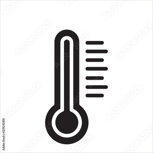 temperature icon with white background