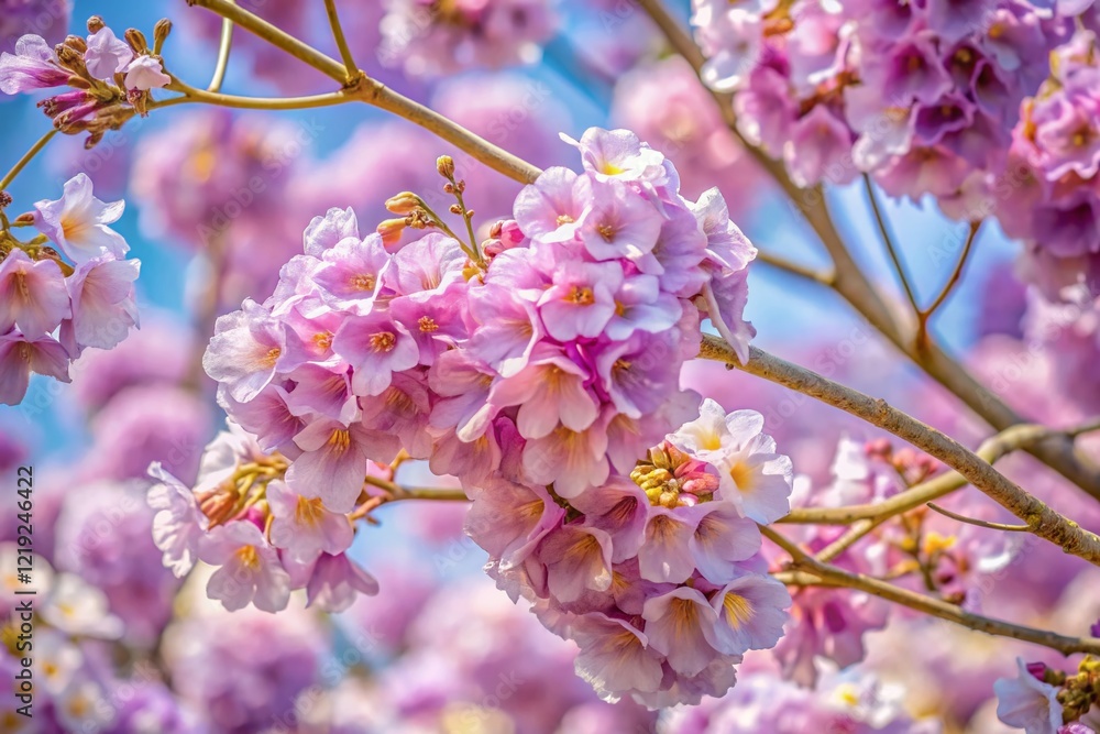 Pastel Pink & Violet Paulownia Elongata Blossoms Close-up - Royal Paulownia Flowers Pastel Pink & Violet Paulownia Elongata Blossoms Close-up - Royal Paulownia Flowers
