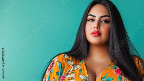 Plus-size Middle Eastern mo...