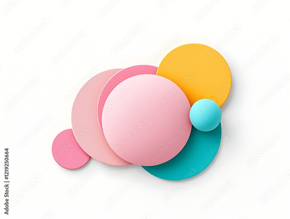 Abstract Colorful Circles and Sphere Design Abstract Colorful Circles and Sphere Design