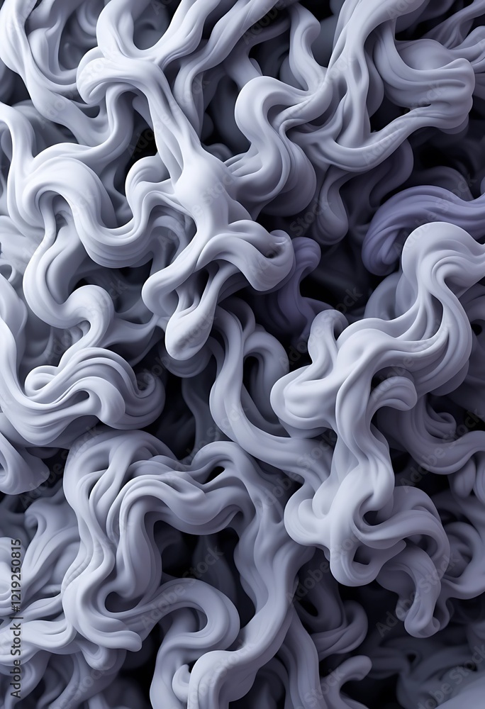 Abstract Swirling Gray Fluid Forms Design Abstract Swirling Gray Fluid Forms Design
