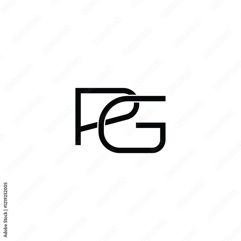 PG monogram logo design letter text name symbol monochrome logotype alphabet character simple logo PG monogram logo design letter text name symbol monochrome logotype alphabet character simple logo