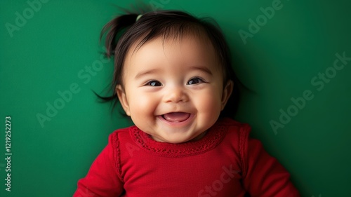 Cheerful Native American ba...