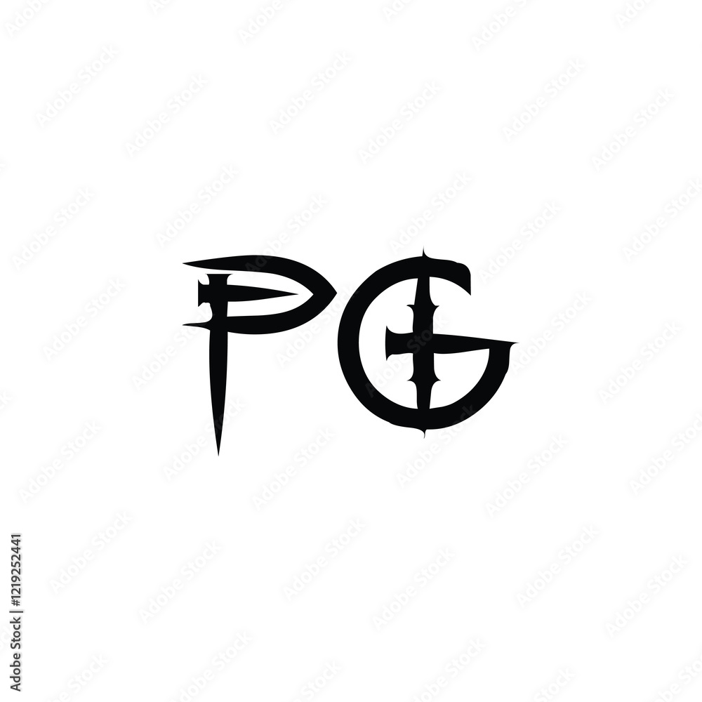 PG monogram logo design letter text name symbol monochrome logotype alphabet character simple logo PG monogram logo design letter text name symbol monochrome logotype alphabet character simple logo