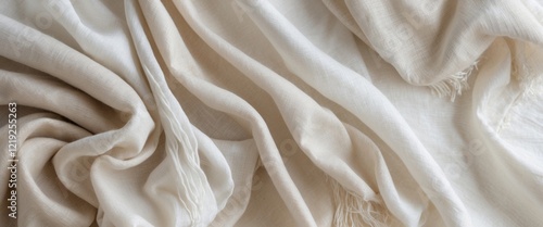Soft elegance of natural fabric textures for design inspiration.