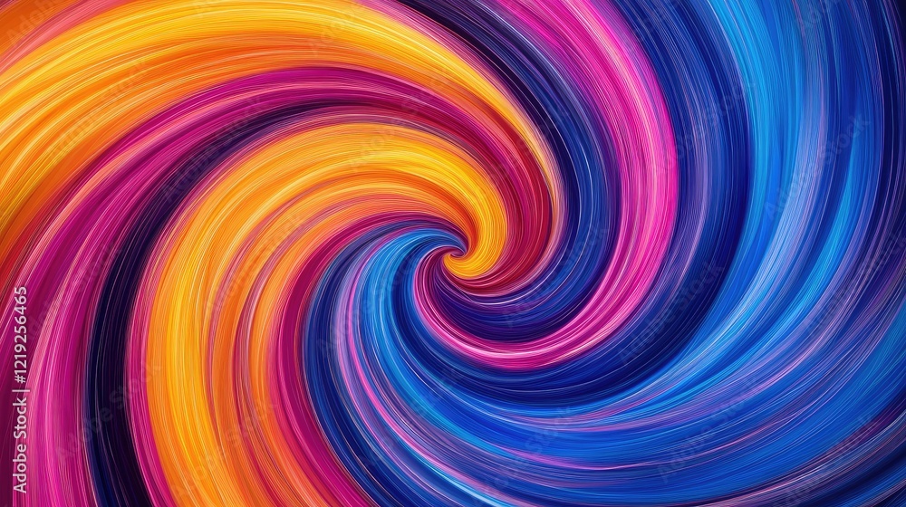 Vibrant swirls of color in abstract art Vibrant swirls of color in abstract art