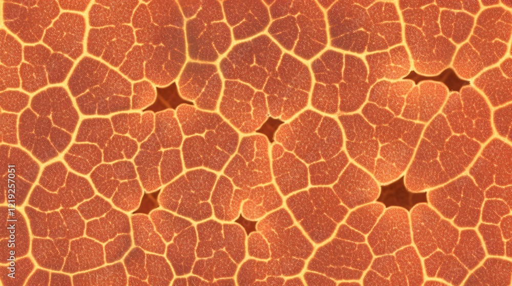Abstract Orange Cell Structure Seamless Pattern Abstract Orange Cell Structure Seamless Pattern