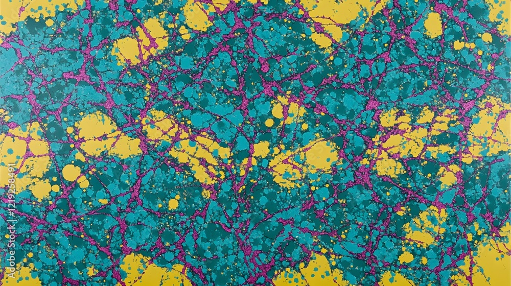 Fototapeta premium Abstract Colorful Splatter Paint Texture Background