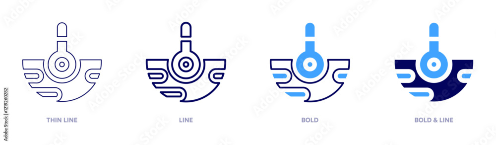 Climate change icon in 4 different styles. Thin Line, Line, Bold, and Bold Line. Duotone style. Editable stroke Climate change icon in 4 different styles. Thin Line, Line, Bold, and Bold Line. Duotone style. Editable stroke
