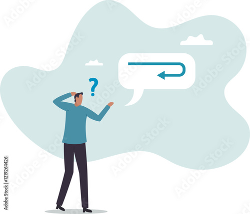Business turning point, break event or change direction, reverse back, interest rate or financial trend change.business concept.flat character.