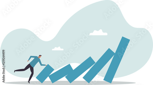 Small tiny habits to change or increase productivity, efficiency or improvement,business concept.flat character.