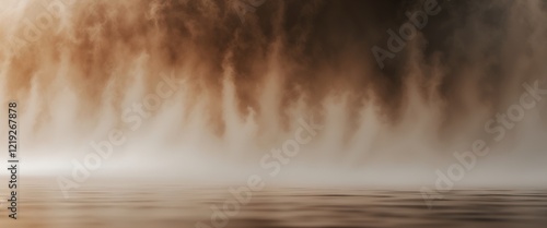 gradient antique bronze color matte soft blurry beige brown abstract background.