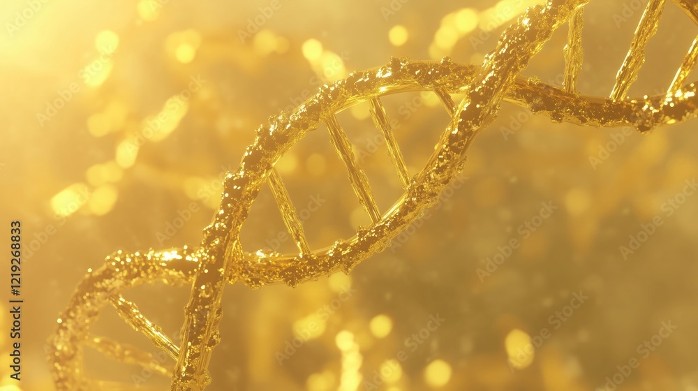 A golden, intricately detailed DNA double - helix structure set against a softly glowing, golden - hued background, symbolizing the complexity and preciousness of genetic information. A golden, intricately detailed DNA double - helix structure set against a softly glowing, golden - hued background, symbolizing the complexity and preciousness of genetic information.
