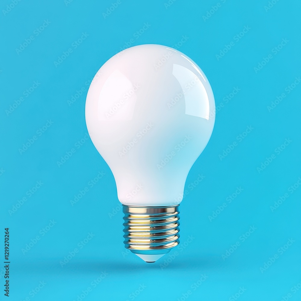 A modern light bulb against a vibrant blue background, symbolizing innovation and energy. A modern light bulb against a vibrant blue background, symbolizing innovation and energy.