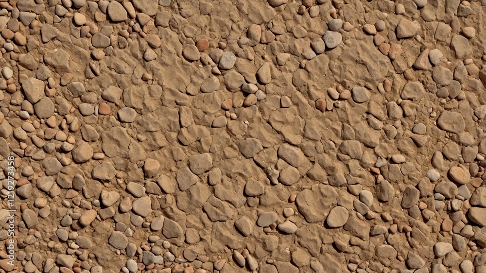 Gravelly Dirt Texture Background: A Close-Up View of a Mixture of Gravel and Dirt Texture, Forming a Varied, Textured Pattern in Earthy Brown and Tan Hues Gravelly Dirt Texture Background: A Close-Up View of a Mixture of Gravel and Dirt Texture, Forming a Varied, Textured Pattern in Earthy Brown and Tan Hues