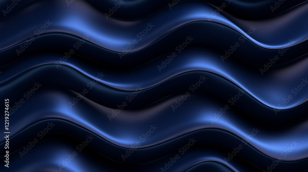 Dynamic dark blue wave design with soft curves creates modern and elegant background. smooth texture adds depth and sophistication to any visual project Dynamic dark blue wave design with soft curves creates modern and elegant background. smooth texture adds depth and sophistication to any visual project