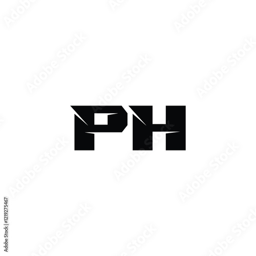 Free Download PH monogram logo design letter text name symbol monochrome logotype alphabet character simple logo - GFXLoad