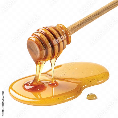 realistic 3d honey spill, Sweet honey spill drip isolated on white background