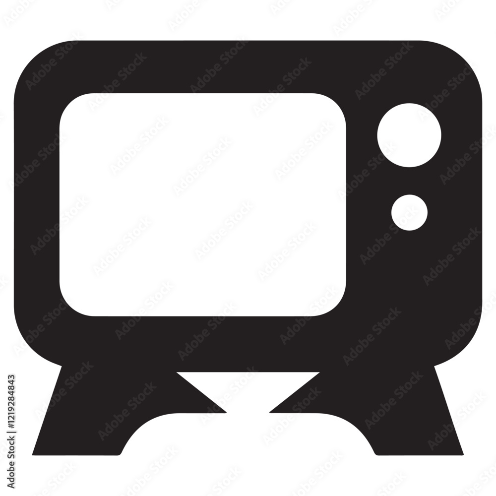 television silhouette vector, tv icon symbol television silhouette vector, tv icon symbol