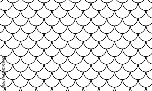 abstract trendy modern outline fish scale pattern perfect for background.