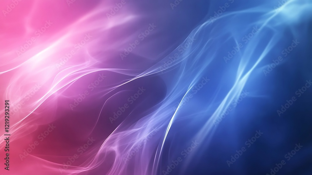 Fototapeta premium Abstract Pink and Blue Swirling Light Design