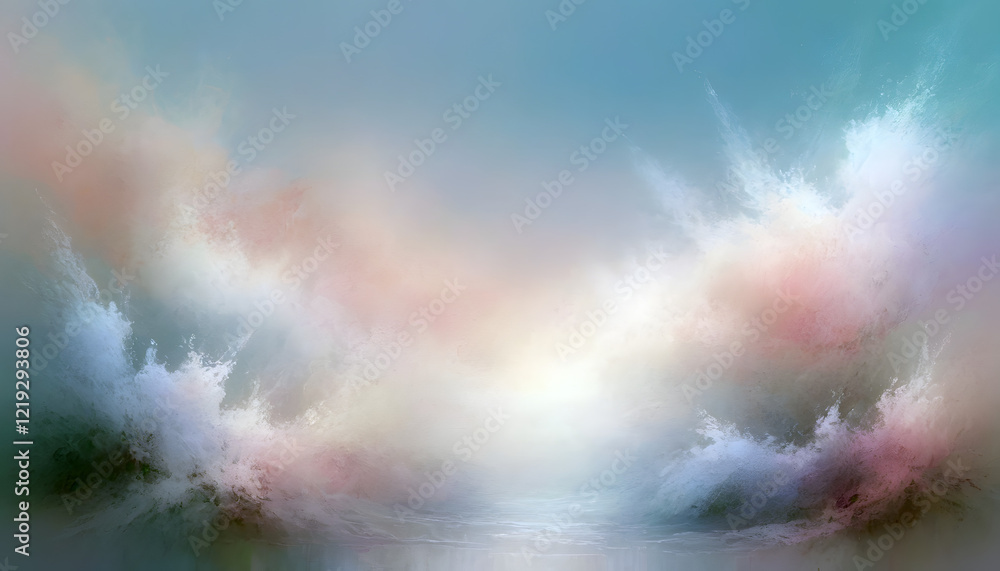 Fototapeta premium Pastel Seascape Background