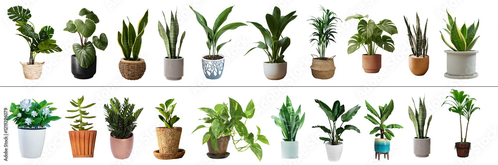 Obraz premium indoor plants set