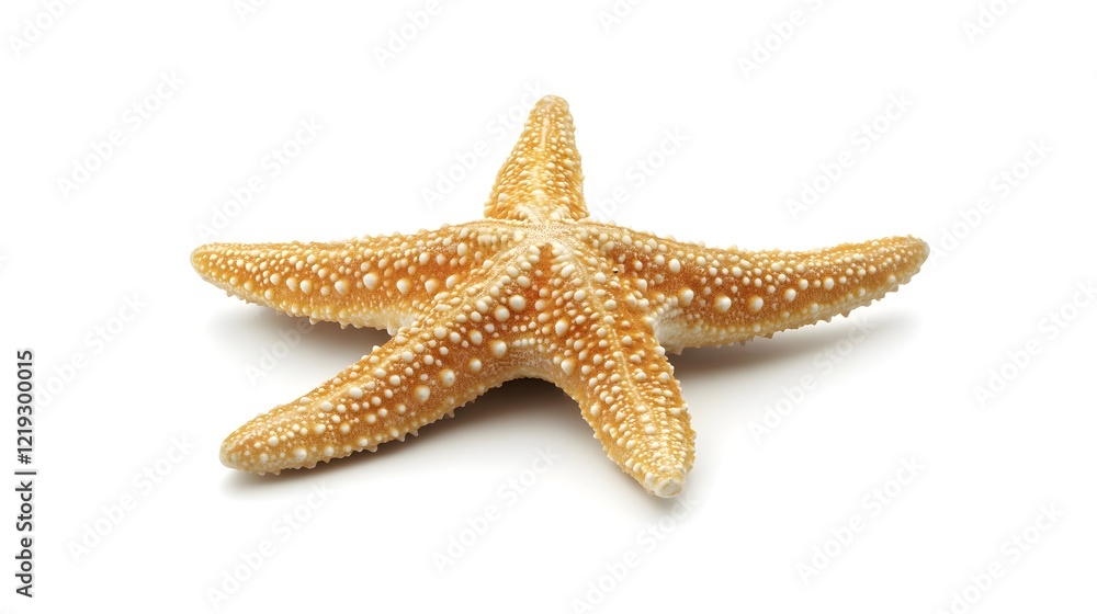 A starfish is isolated on a white background. Beautiful starfish displayed. Nature's beauty on white. A starfish is isolated on a white background. Beautiful starfish displayed. Nature's beauty on white.