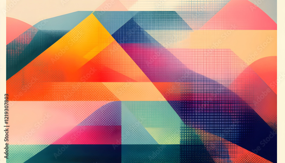 Abstract geometric art; vibrant colors, overlapping shapes; calming background; ideal for website backgrounds Abstract geometric art; vibrant colors, overlapping shapes; calming background; ideal for website backgrounds