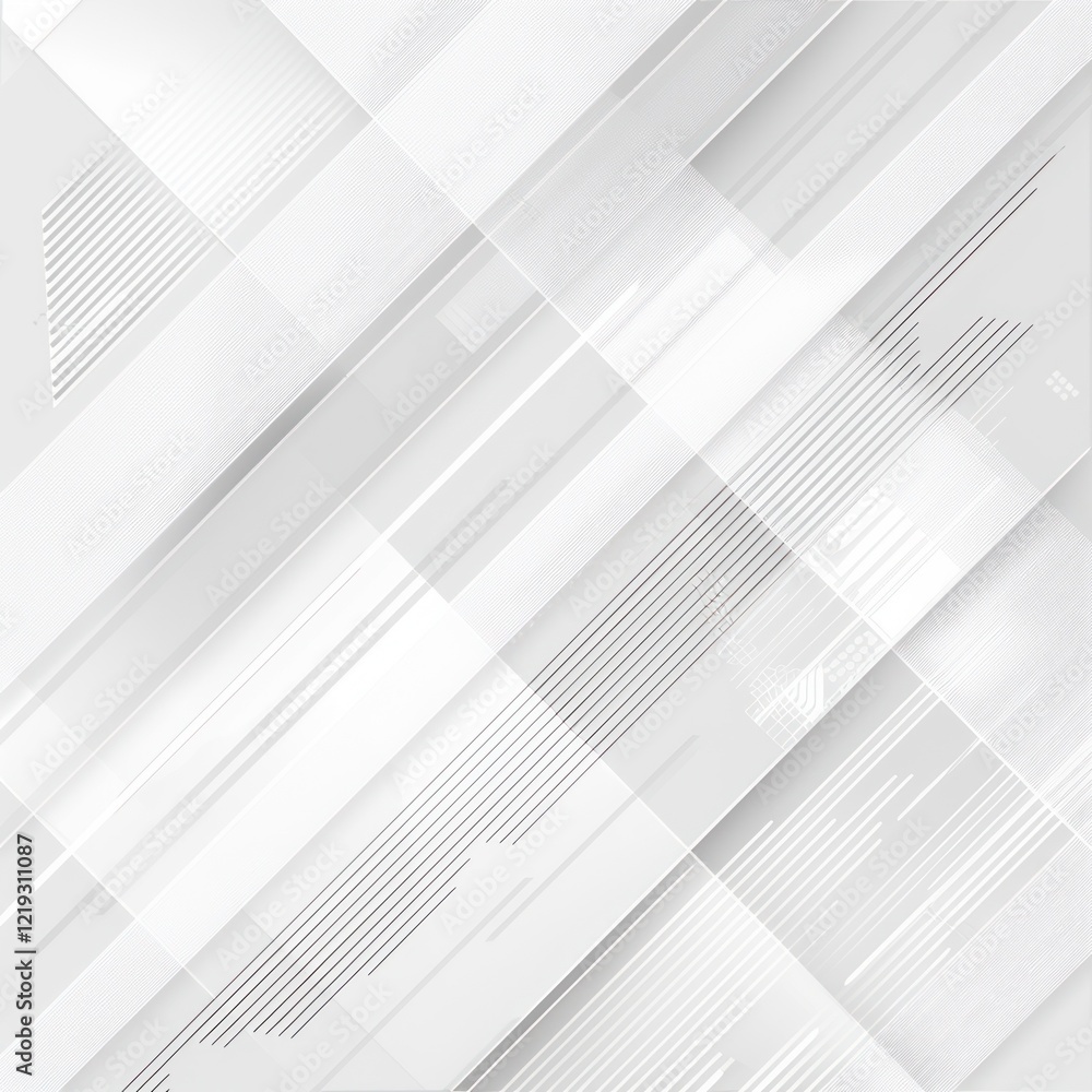 Obraz premium Abstract Geometric White Background