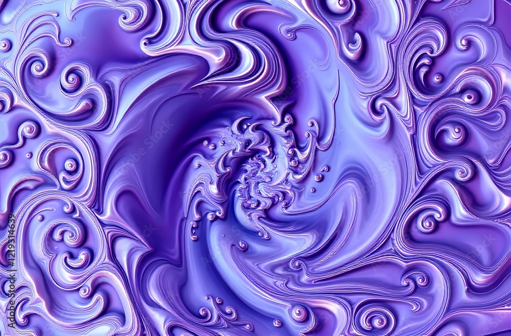 Vibrant Chaos: Abstract Fractal Spiral Design Vibrant Chaos: Abstract Fractal Spiral Design