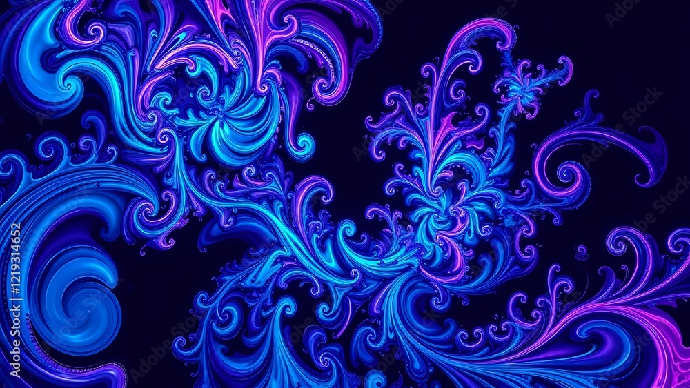 Cosmic Fractal Odyssey - Vibrant Abstract Wallpaper Cosmic Fractal Odyssey - Vibrant Abstract Wallpaper