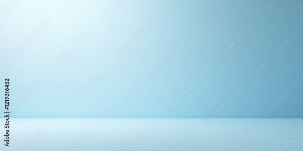 Fototapeta premium Serene Light Blue Studio Background Ideal for Product Photography or Minimalist Designs