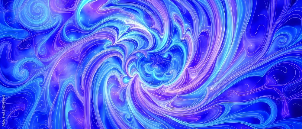 Fototapeta premium Cosmic Swirl: Vibrant Spiral Galaxy in Deep Space