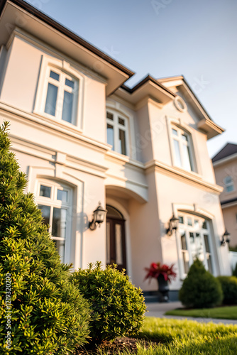 Wallpaper Mural Magnificent Classic House Exterior: Elegant Facade, Landscaping, and Architectural Design Torontodigital.ca