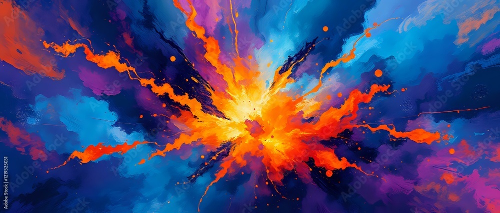 Cosmic Supernovae Explosion - Vibrant Abstract Background Cosmic Supernovae Explosion - Vibrant Abstract Background