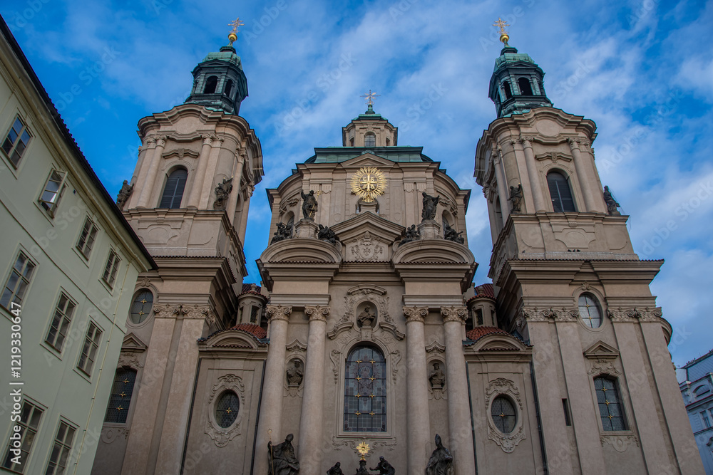 The St. Nicholas Church in the Czech capital Prague