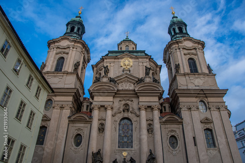 Obraz na płótnie The St. Nicholas Church in the Czech capital Prague w salonie