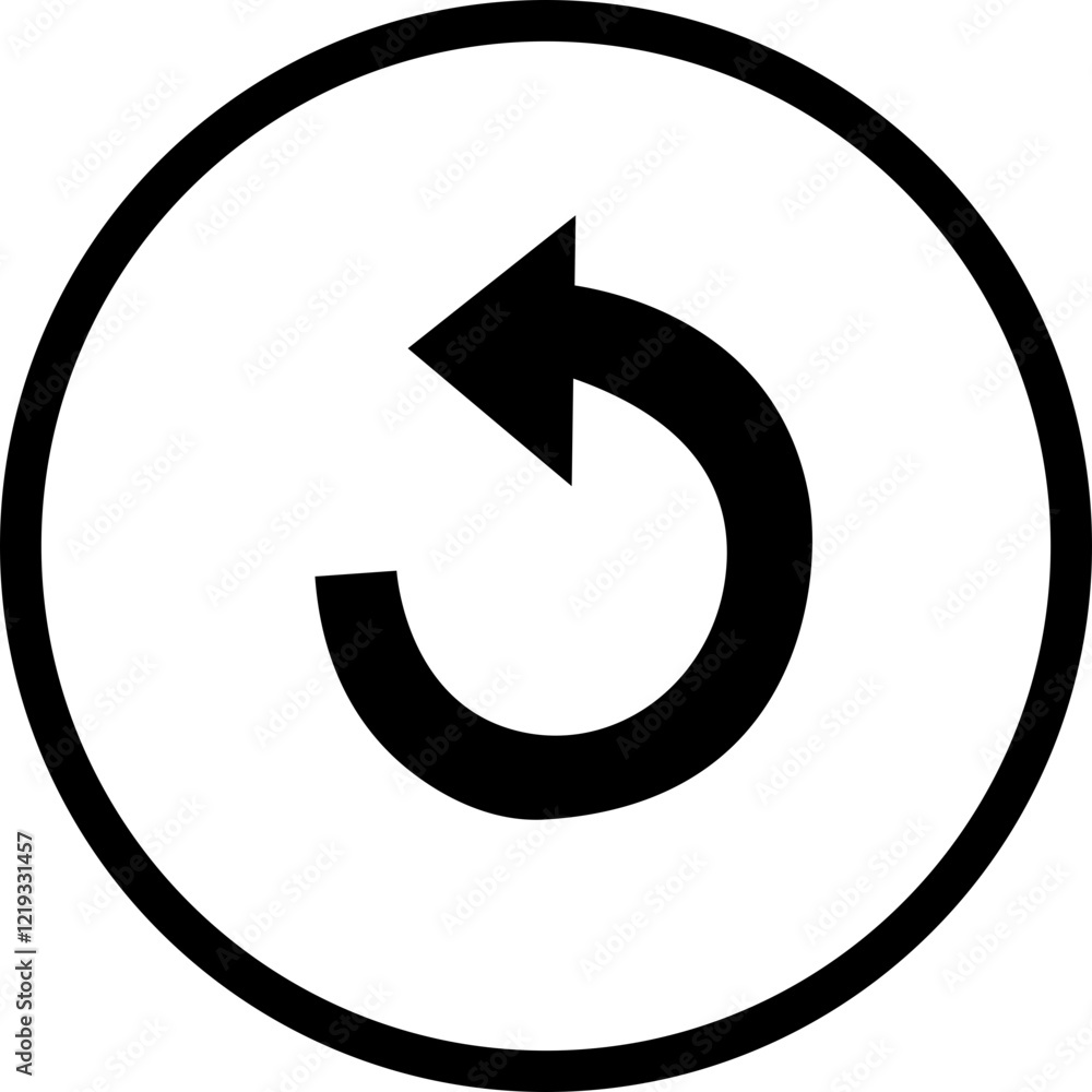 replay button track icon vector. Elements for video streaming app replay button track icon vector. Elements for video streaming app
