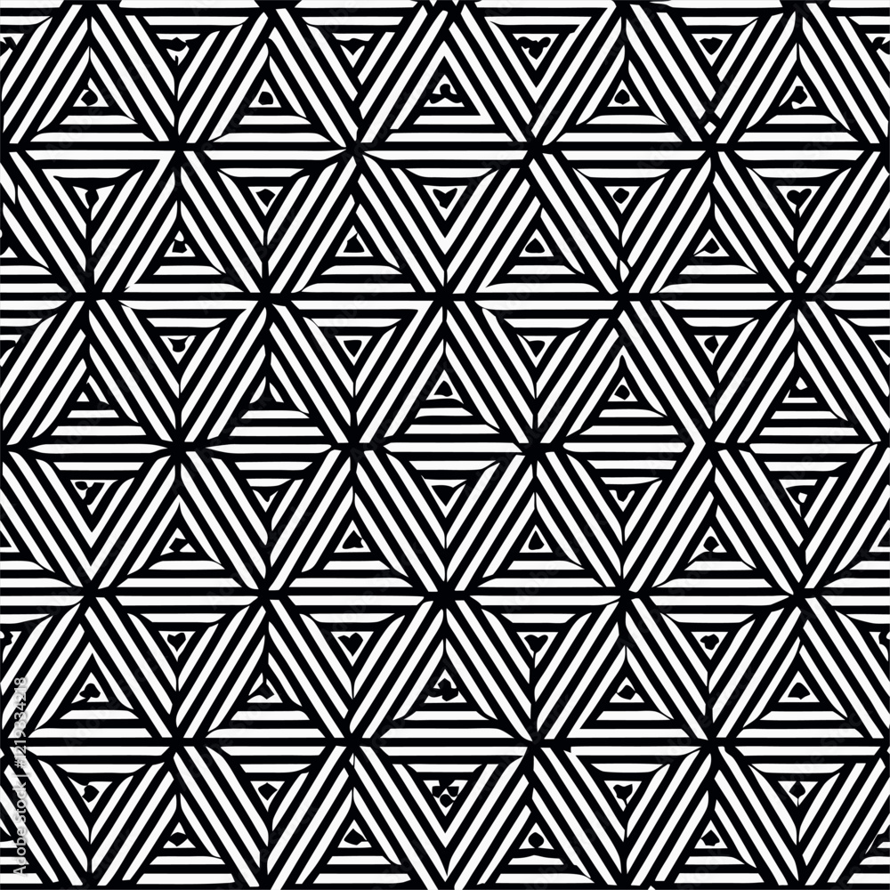 Abstract black and white geometric pattern with triangle shapes. Abstract black and white geometric pattern with triangle shapes.
