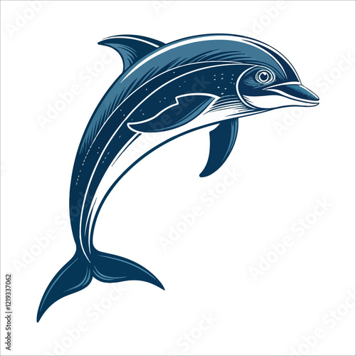 dolphin fish vector illustration