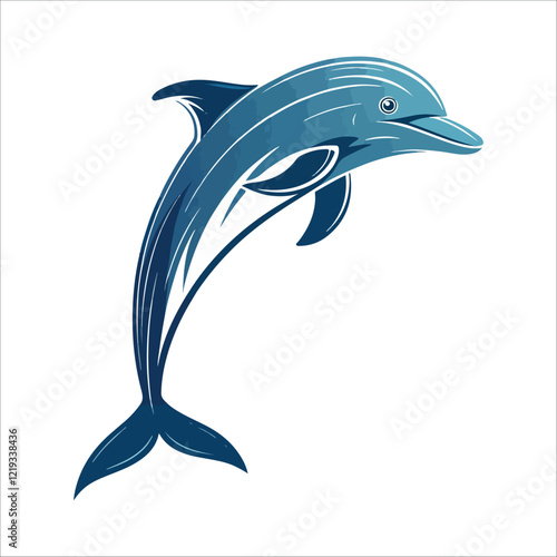 dolphin fish vector illustration