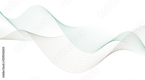 Modern colorful wavy lines pattern design element. Suitable for banner, cover, poster, Futuristic technology background. colorful line wave light screen abstract illustration.