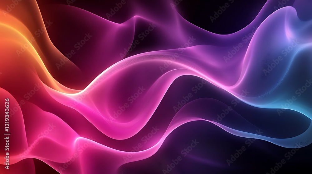 Obraz premium Abstract Colorful Waves Flowing Dynamically