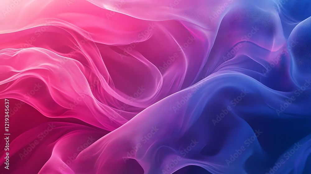 Abstract Pink and Blue Fabric Wave Design Abstract Pink and Blue Fabric Wave Design