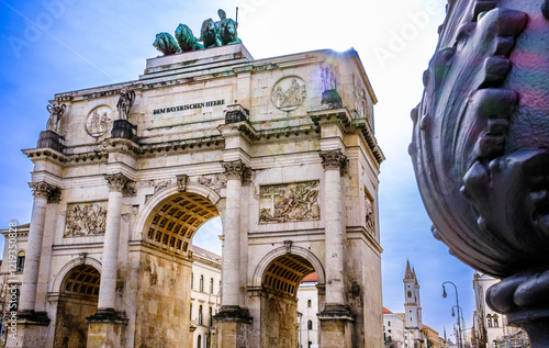 famous Siegestor in Munich - bavaria photo