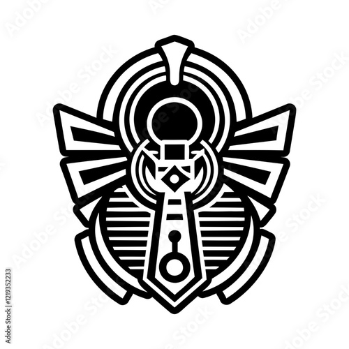 A solid style icon depicting traditional ankh symbol