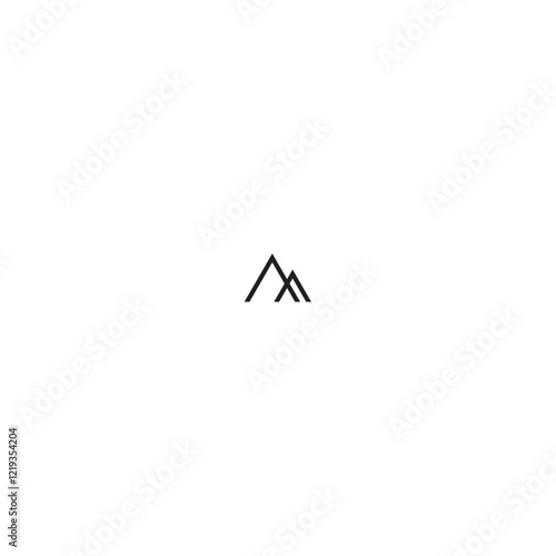 Free Download m simple mountain logo.eps - GFXLoad